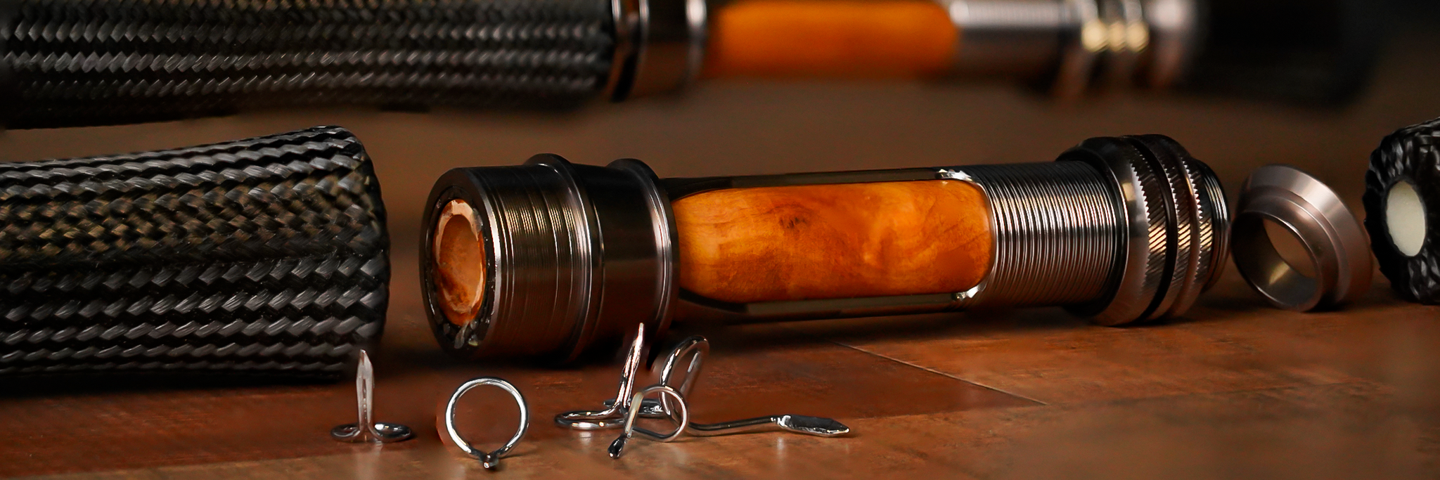 assembling a fly rod reel seat Custom Building Class How to Rig Up a