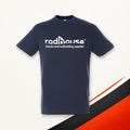 Rodhouse fishing T-shirt, navy blue, 100% cotton
