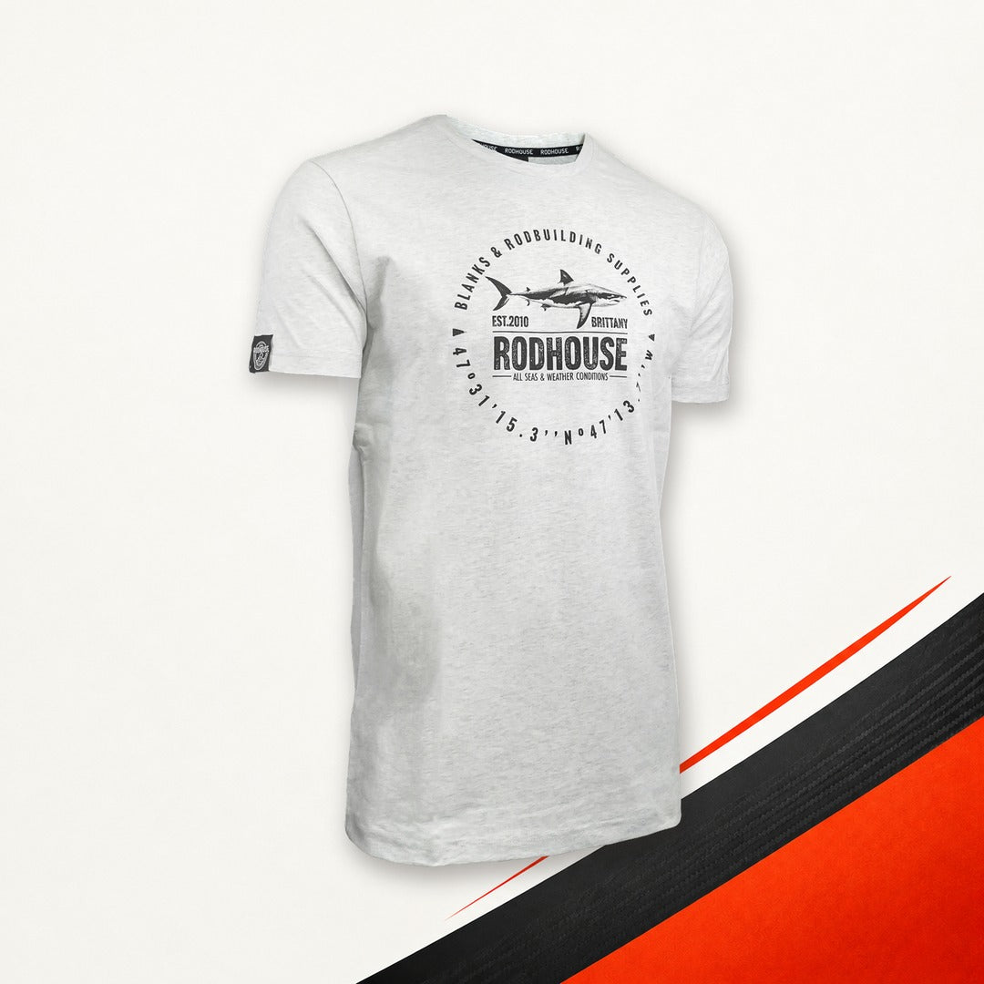 T-shirt Rodhouse Shark gris chiné clearance rodhouse