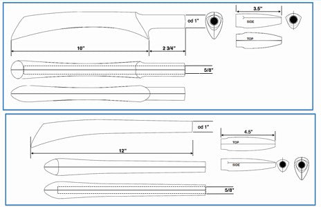 Grip casting Tennessee red cedar