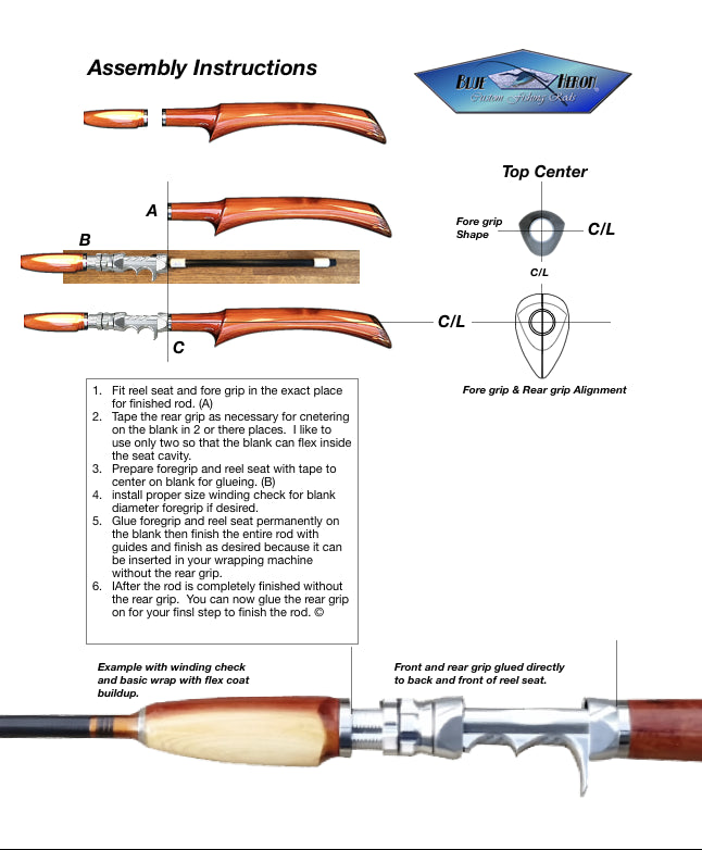 Grip casting Tennessee red cedar
