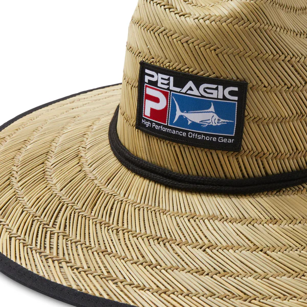 Pelagic Baja Straw Hat Deluxe Strohhut mit breiter Krempe