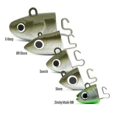 Tête plombée Black Minnow 70