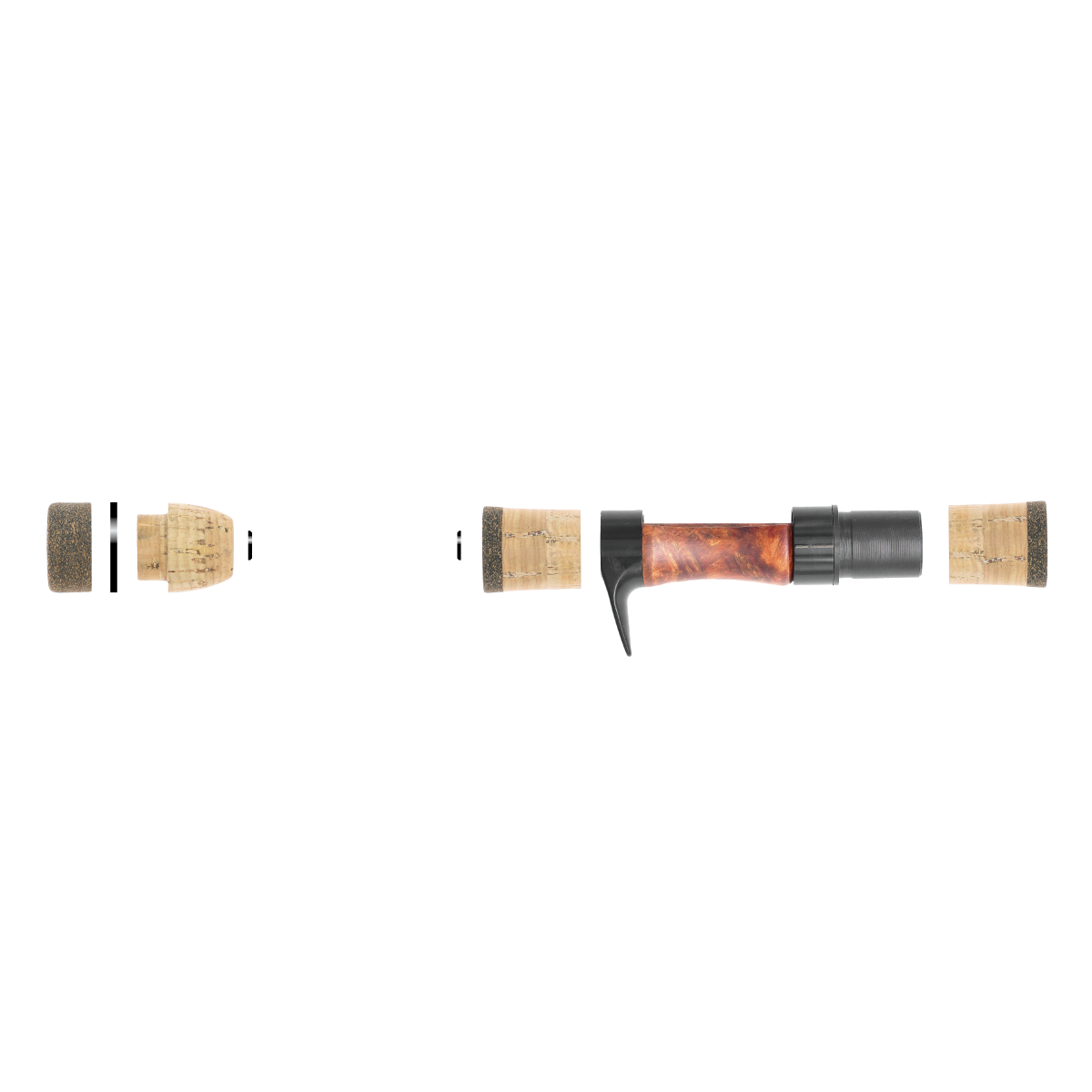 Handle Kit Casting Wood and Cork