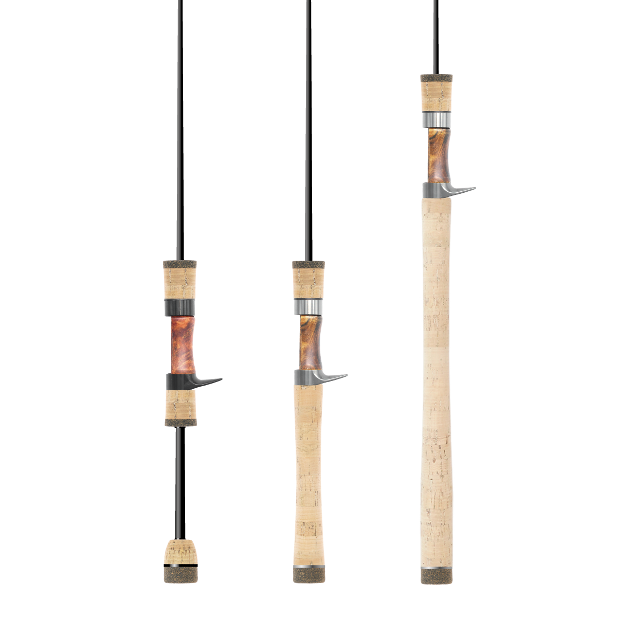 Handle Kit Casting Wood and Cork