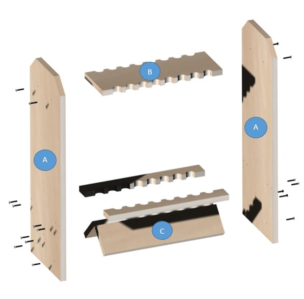 Comment fabriquer un râtelier pour cannes à pêche ?