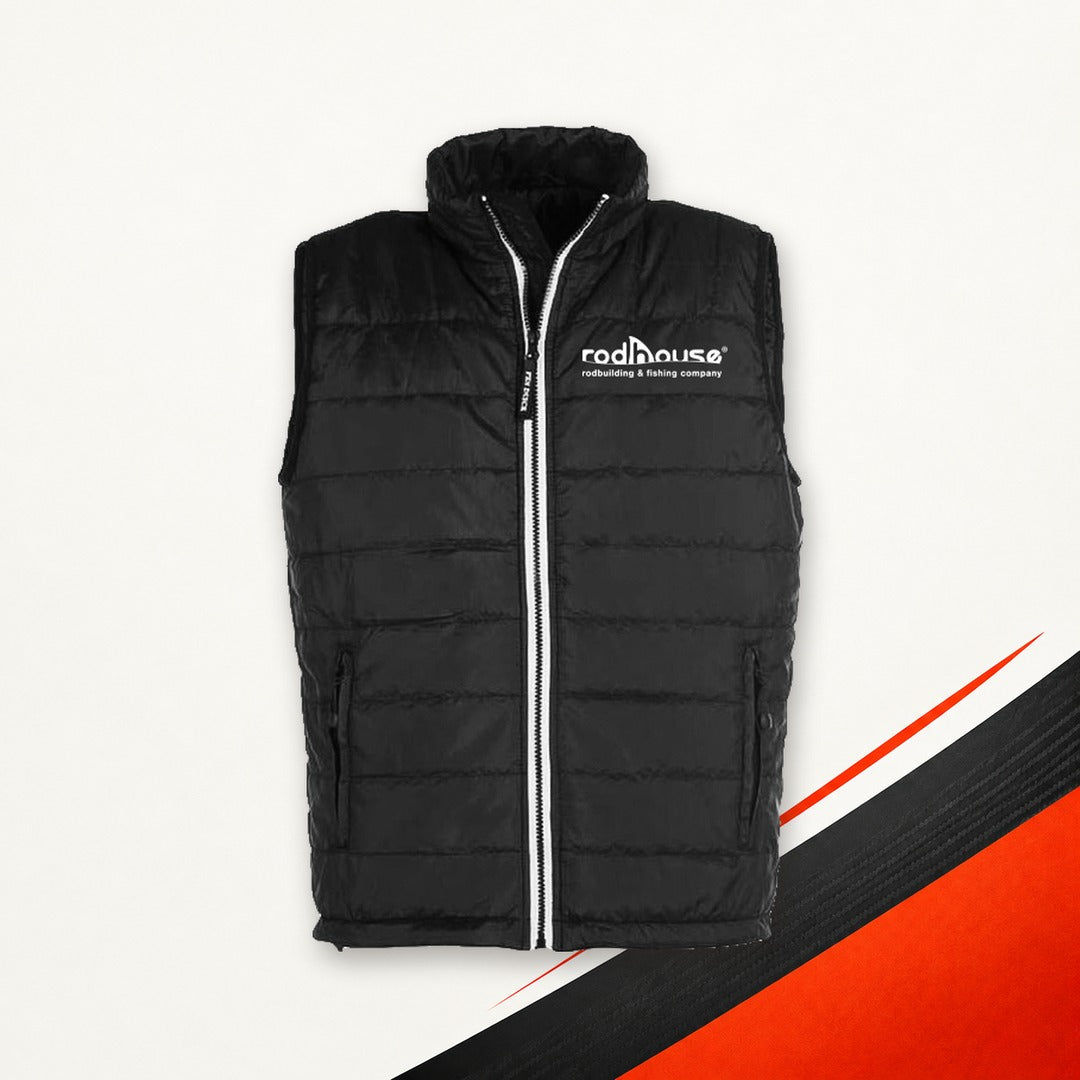 Rodhouse sleeveless gilet in polyester pongee, men's cut