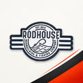Rodhouse fishing patch, iron-on or sew-on