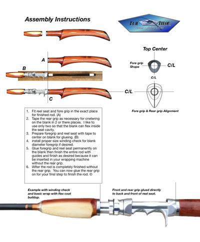 Grip casting Tennessee red cedar