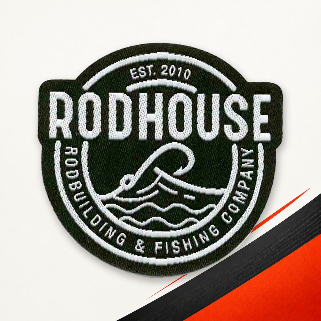 Rodhouse fishing patch for cotton or canvas clothing