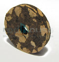 Cork Disc BURL MIX BLACK  6.35 mm