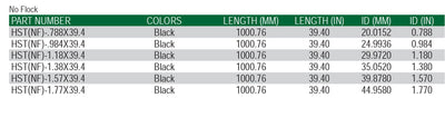 Shrink tube No Flock
