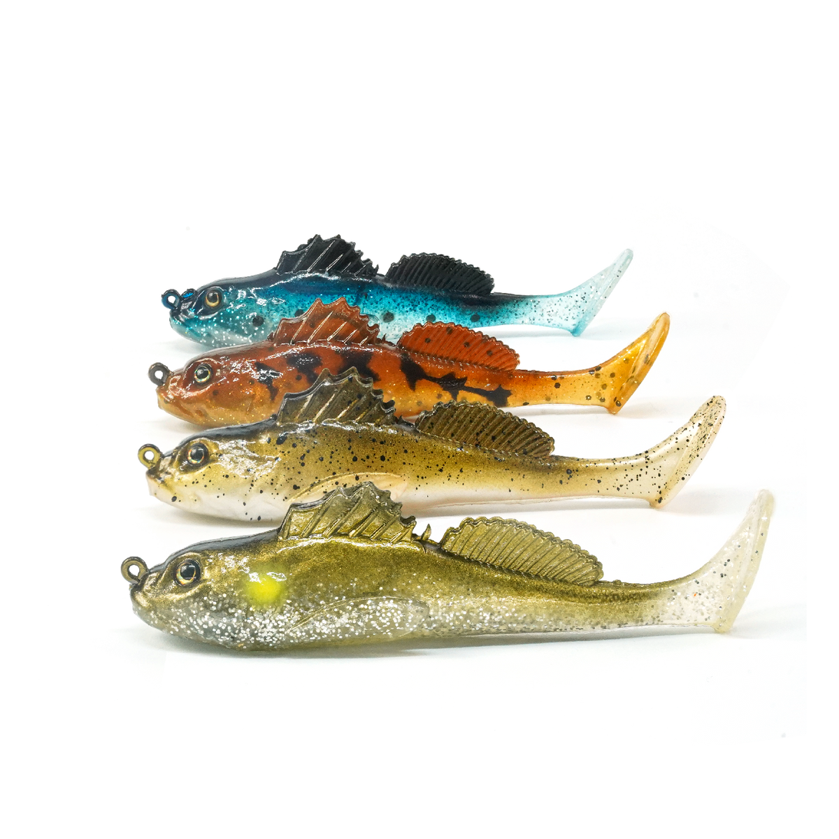 Sico Blenny Shad Lure - Reverse-Paddle Versatile Soft Bait
