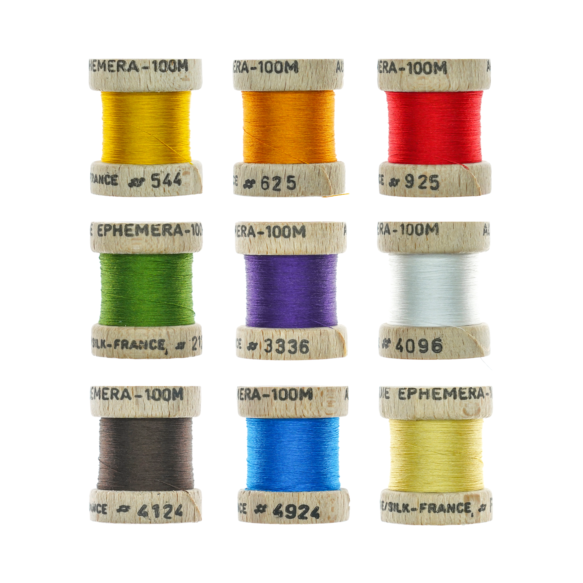 Ephemera Silk Wrapping Thread - 100% Silk Fly Rod Building France