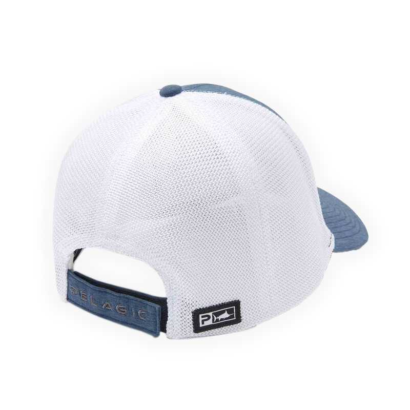 Casquette de pêche Pelagic Low Pro Trucker Chester profil bas