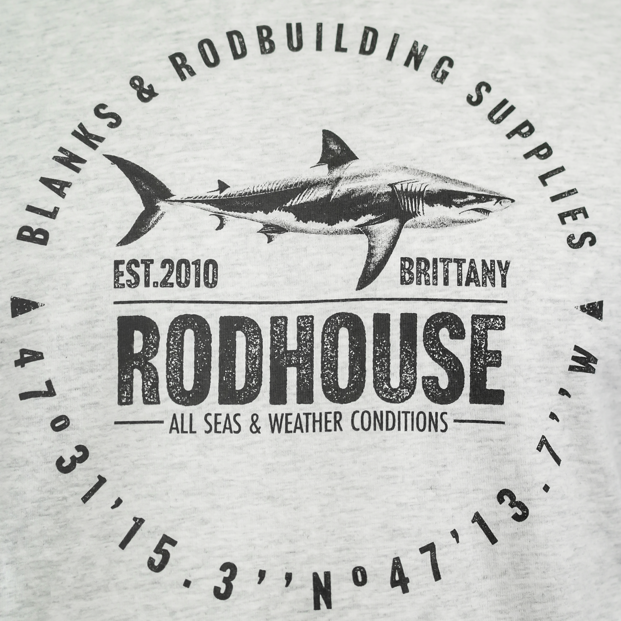 T-Shirt Heather Grey Shark